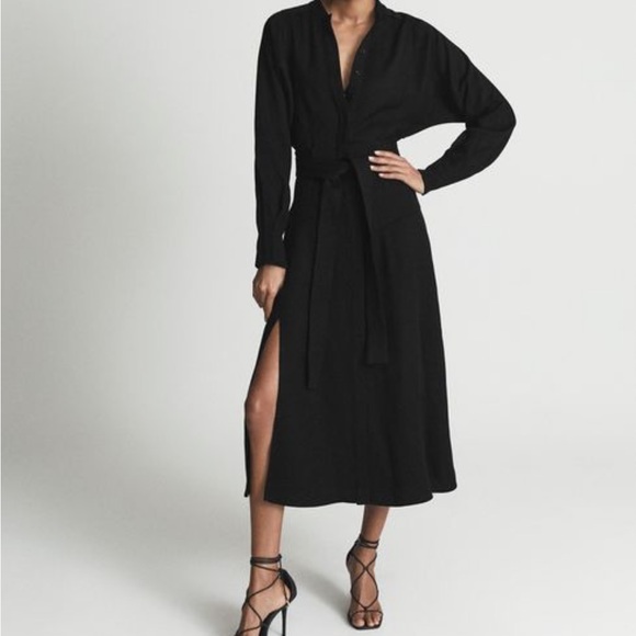 Reiss tailored Darcy print dress cream - Picture 11 of 12